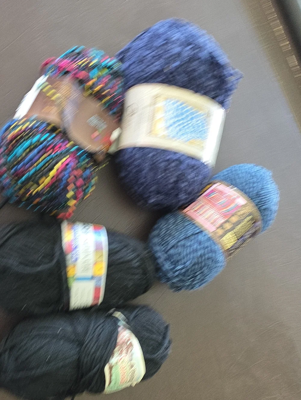 Soft Navy & Black Craft Yarn Pack for Home Projects
